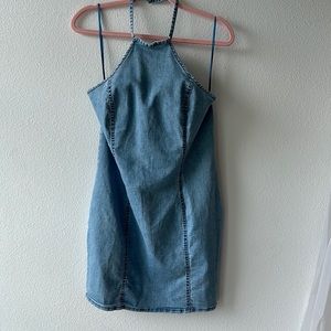 Demim Halterneck Dress